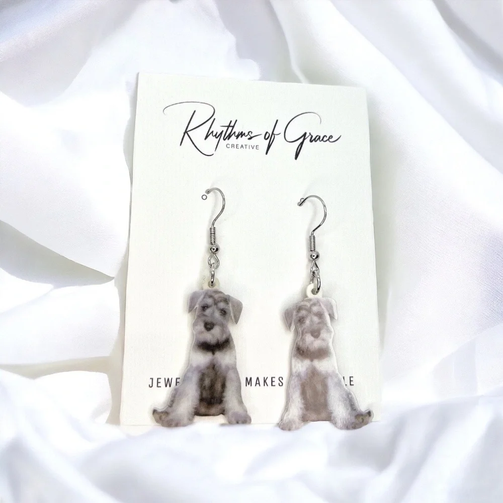 Schnauzer Chic: Your New Favorite Doggo-Inspired Earrings! NWT Dog Jewelry